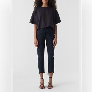 AGOLDE
RILEY HIGH RISE STRAIGHT CROP DENIM